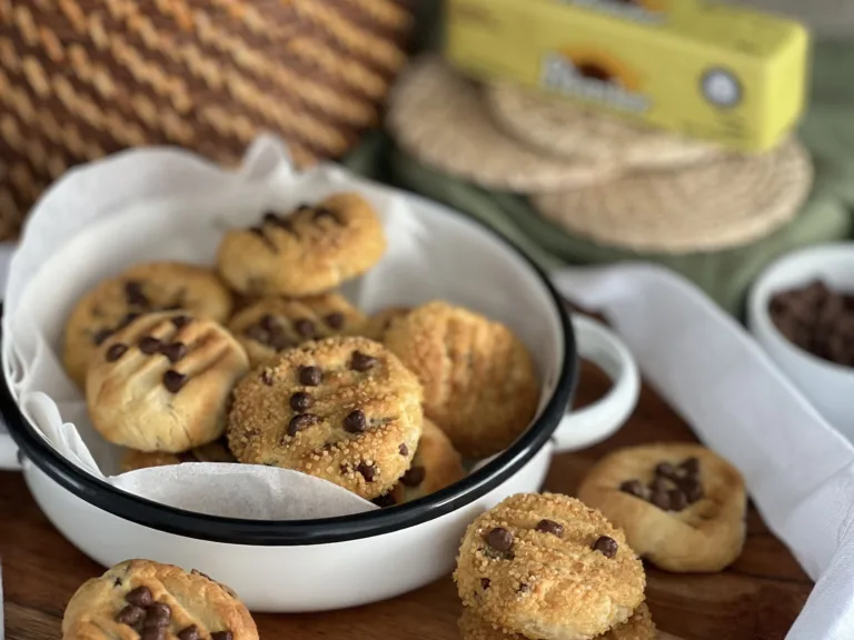 Galletas con chispas de chocolate